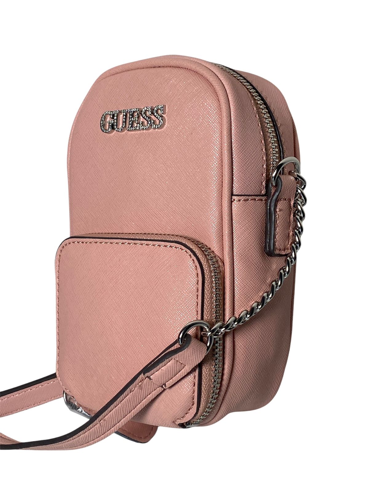 Crossbody Guess Rosa: Elegancia Compacta y Funcionalidad
