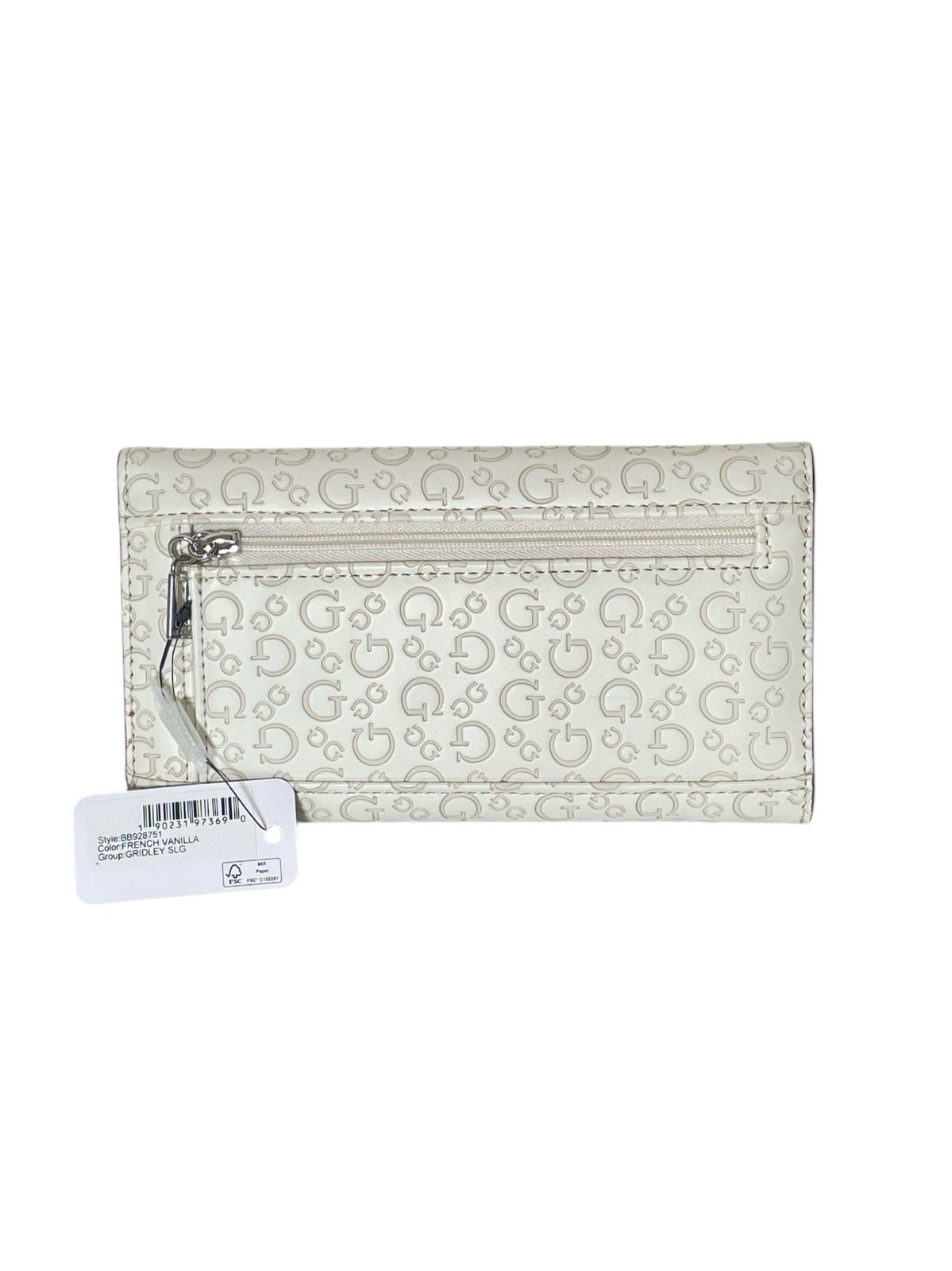 Cartera Guess con Doble Broche y Monograma - Estilo y Funcionalidad