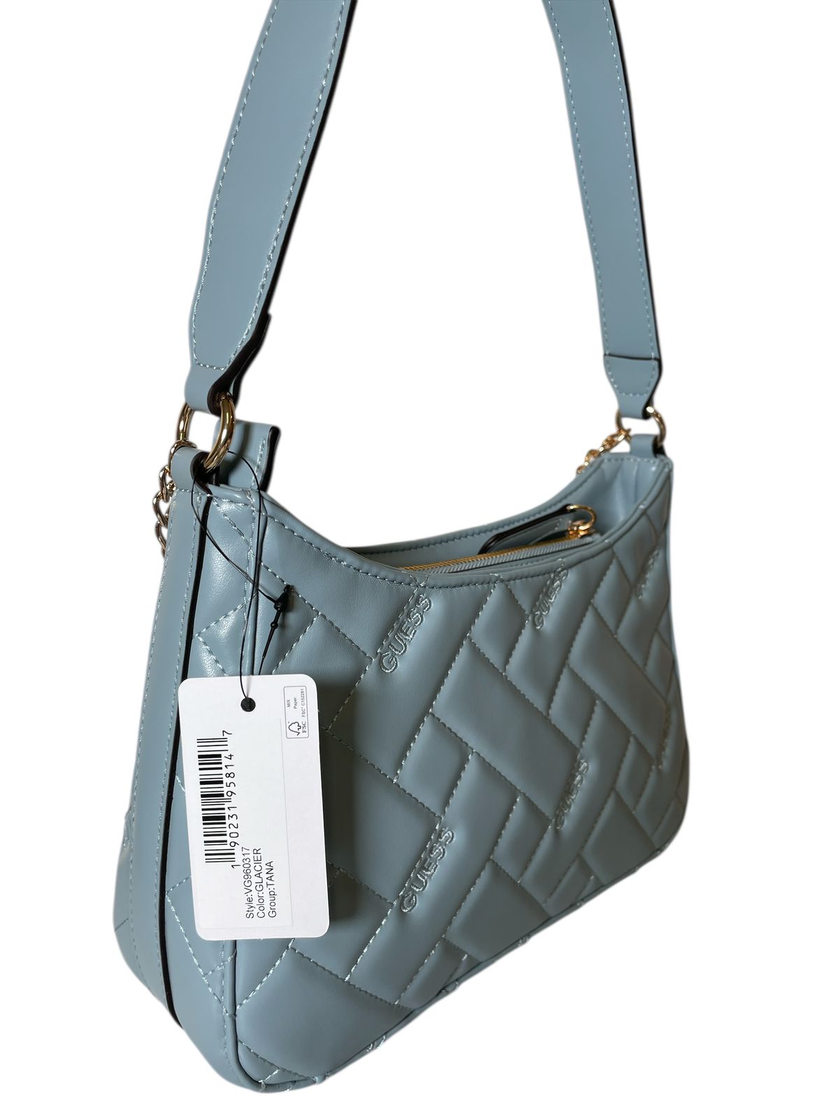 Bolso Hombro Guess - Elegancia Acolchada y Estilo Atemporal