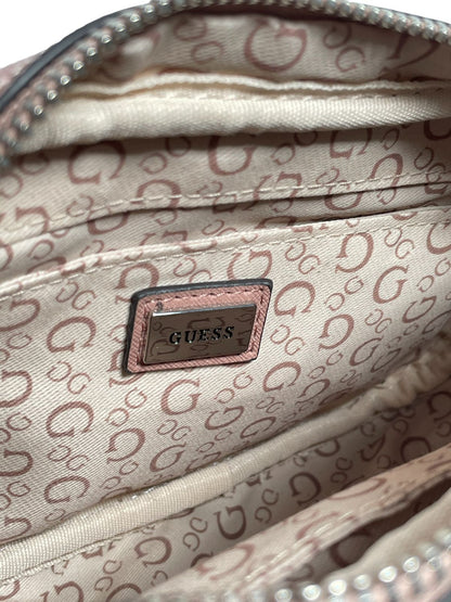BOLSO GUESS ROSA Y CAFÉ