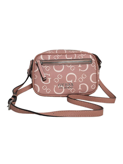 BOLSO GUESS ROSA Y CAFÉ