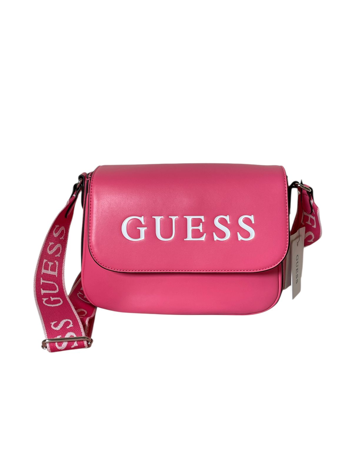 Mini Bolso Crossbody Guess - Color Fucsia de Impacto