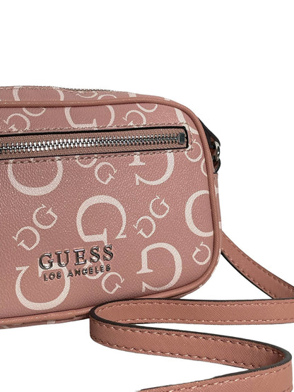 BOLSO GUESS ROSA Y CAFÉ