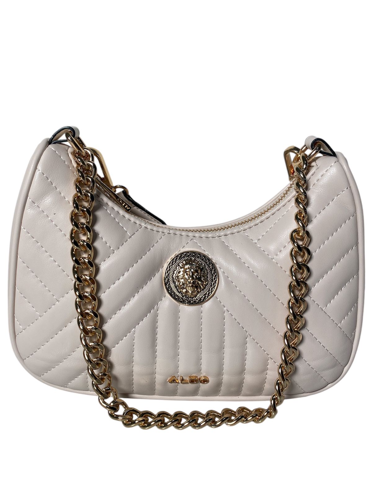 Bolso Acolchado ALDO: Elegancia y Funcionalidad color Crema